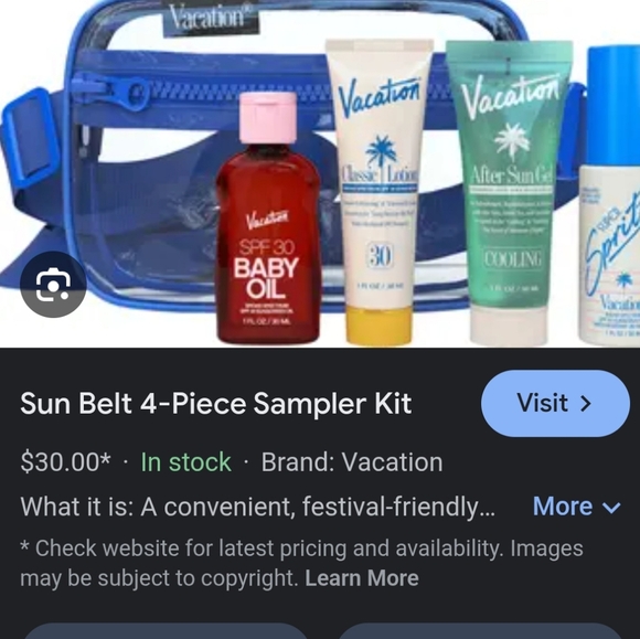 Vacation Sun Belt Sampler Set - Picture 3 of 3